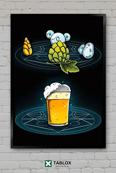 tablomaxtbx Alhemija Alkemijsko pivo Pivski bar Pub Dekor Retro poster Okvir ...