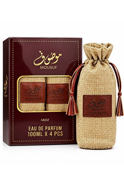 Ard Al Zaffran Mousuf Eau de Parfum 100ml –PACK OF 4 - Long Lasting Oriental ...