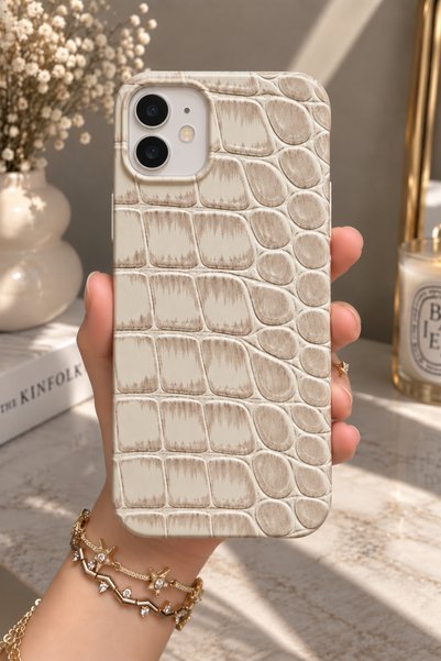 OVADA İphone 11 Uyumlu Deri Görünümlü Premium Telefon Kılıfı