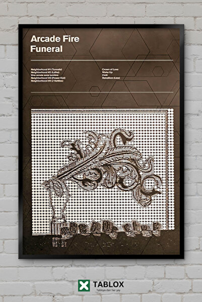tablomaxtbx Arcade Fire Funeral Album Indie Rock Band Muzică Cadru decorativ ...