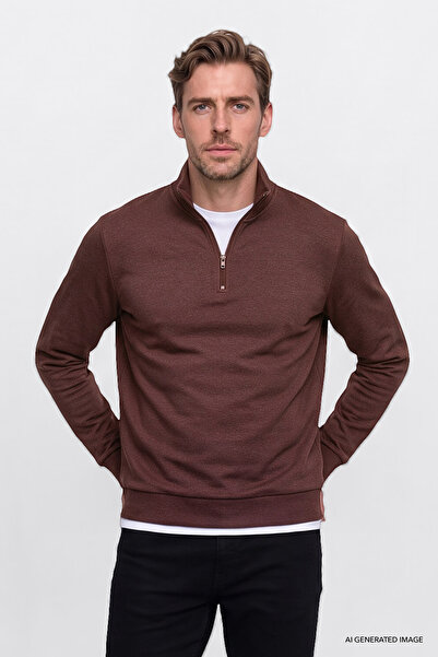 AC&Co / Altınyıldız Classics Men's Cinnamon Standard Fit Regular Cut Fleece L...