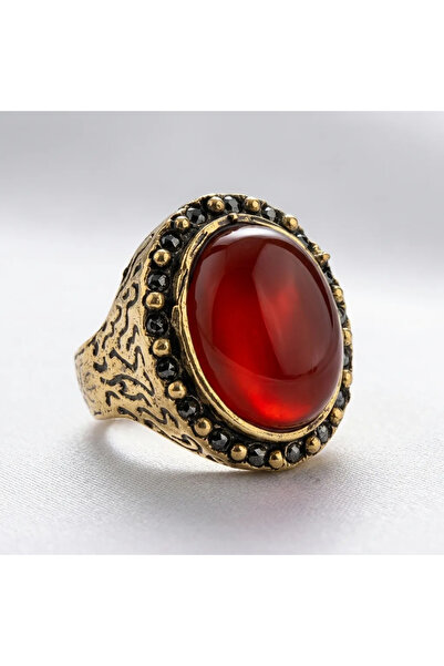 Dorvina Bronze Women's Ring Authentic Copper Jewelry Zircon Inlaid Brown Oval...
