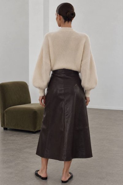 vuvutasarım New Season Wool Blended Balloon Sleeve Women's Bolero Sweater 52116080