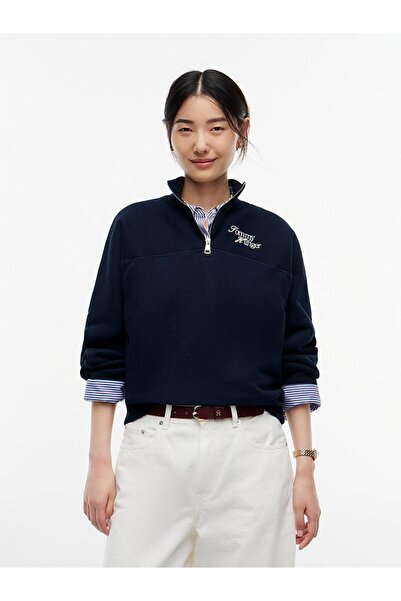 Tommy Hilfiger SCRIPT REG MK-NK HALF ZIP SWT