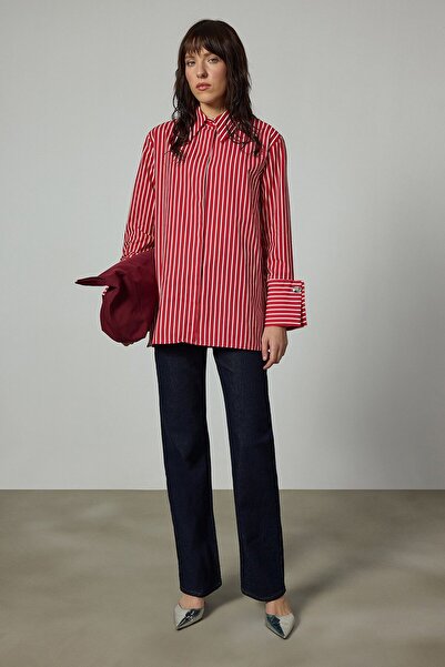 Touché Privé Striped Shirt with Wide Cuffs