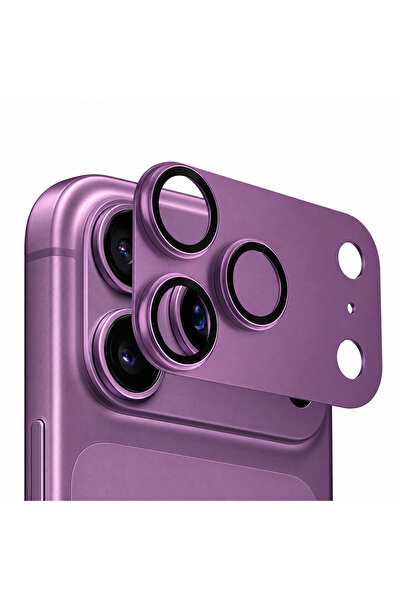 Nezih Case iPhone 18 Pro Max ile Uyumlu Titanyum Kaplama Tam Kaplayan Kamera ...