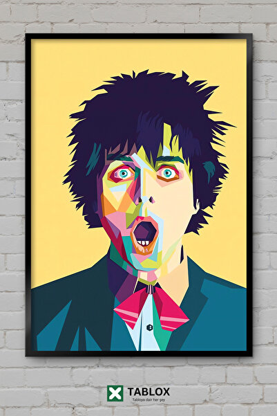 tablomaxtbx Μπίλι Τζο Άρμστρανγκ Γκριν Ντέι " Green Day " WPAP Αφίσα Ποπ Αρτ ...