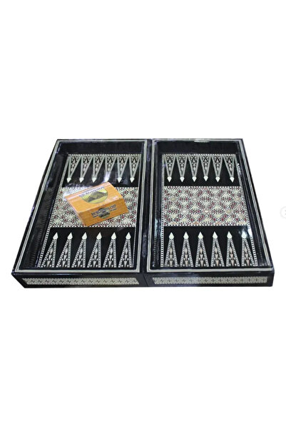 Generic Brand Latas Handicrafts & Gifts LLC Egyptian MOP work Backgammon with Chess Board | CHS12 51cmx51cmx8cm