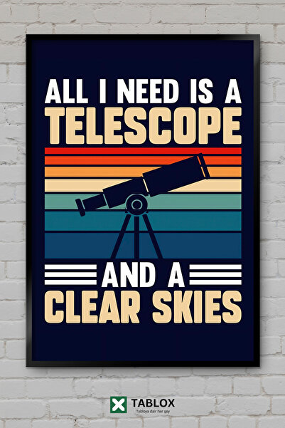tablomaxtbx Teleskop Teleskop Astronomija Uzay Yıldız Svemirski poster Uramlj...