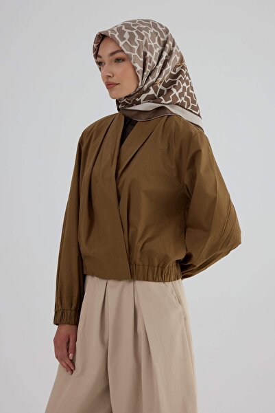 İpekhan Twill Silk Scarf 53002 Milky Coffee