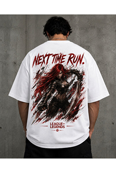 League of Legends Katarina Baskılı Oversize Unisex T-shirt