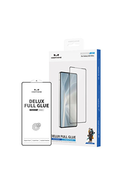 Samsung Galaxy S25 Ultra Delux Full Glue 2.5D Cam Ekran Koruyucu - Siyah