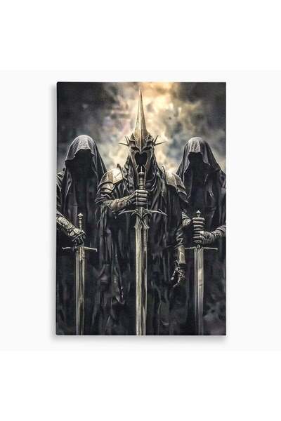 Luxcanva Tablou Canvas Cavalerii Intunericului 100x150 cm pe Sasiu Lemn Lord ...