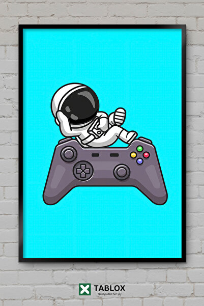 tablomaxtbx Astronaut Astronaut Opuštenost Relaksacija Svemir Uokvirena Dekor...