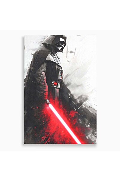 Luxcanva Tablou Canvas Darth Vader 70x100 cm pe Sasiu Lemn Razboinic Galactic...