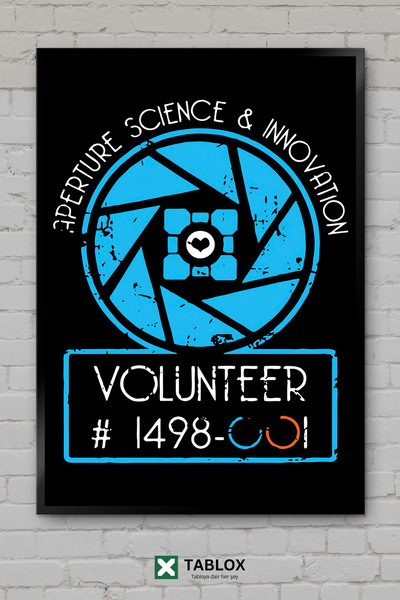 tablomaxtbx Aperture Science Portal Game Valve Science Logo Frame View Decora...