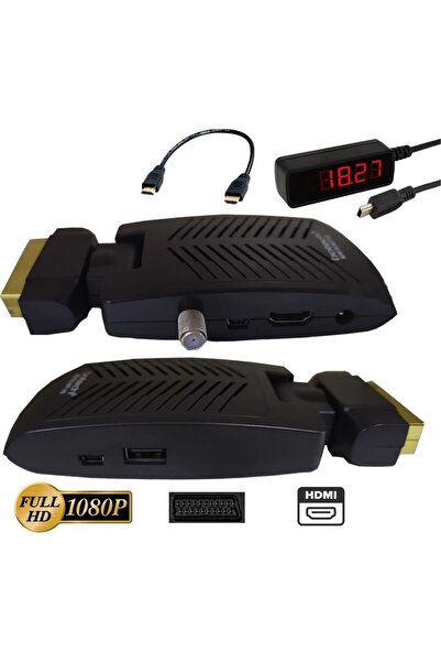Botech Mini Uydu Alıcısı Scart Full HD DVB-S2 HDMI USB Destekli Eski ve Yeni ...