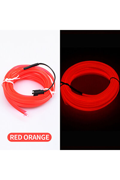 Choice red orange 5m Car Interior Atmosphere Lighting LED Strip 5V DIY Flexib...
