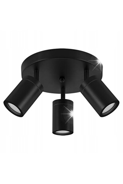 IDEUS Lampă aplicată perete-tavan STRUHM TENOR GU10 3x20W IP44 negru 04075