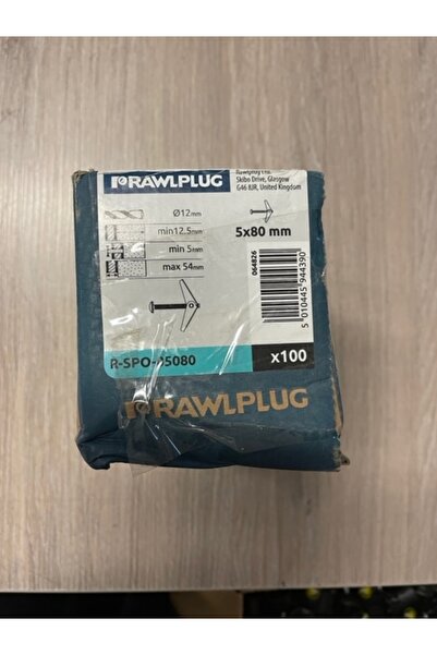 RAWLPLUG Roți metalice pentru plăci G-K cu șurub M5x80mm umbrelă 100 bucăți