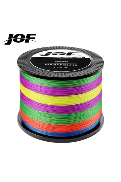 Choice خيط صيد JOF X8 متعدد الألوان 1000 متر 20 رطل 0.17 مم، 8 جدائل، متعدد ا...