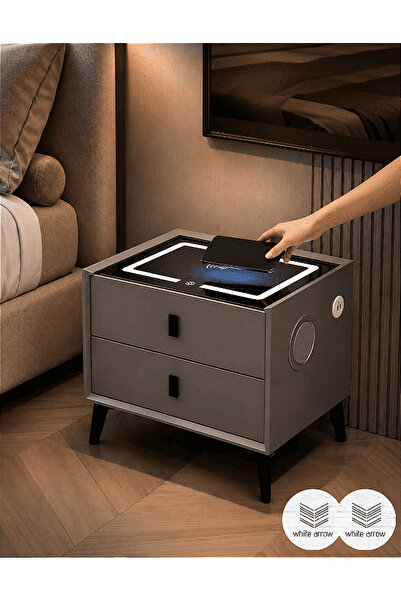 Glow Goods Smart Nightstand with 2 Drawers