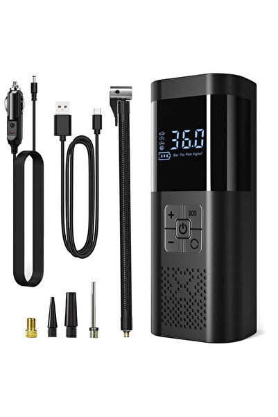 Choice with DC Cord Upgraded Version Car Air Pump Cordless Portable Tire Infl...