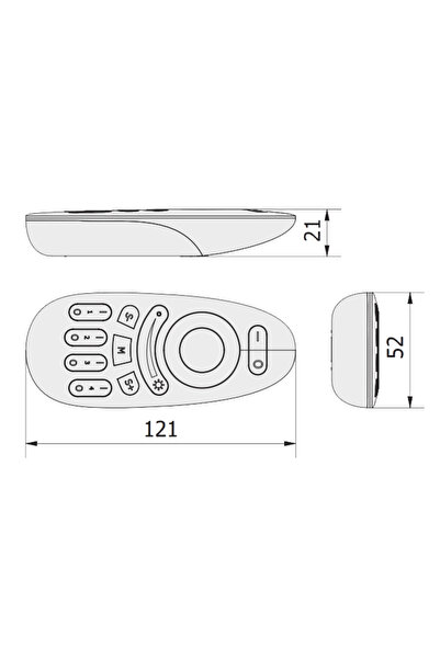 GTV Telecomandă pentru controler RGBW cu 4 zone
