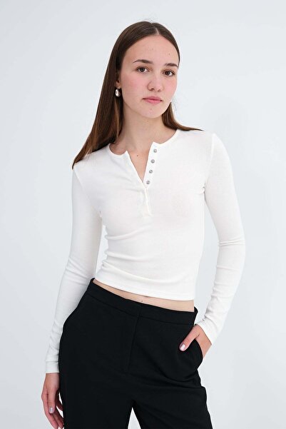 Addax Uzun Kollu Modal Bluz B06048