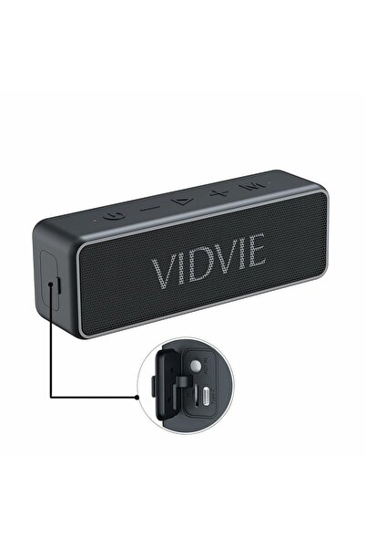 Vidvie Boxă portabilă Bluetooth fără fir neagră 20 W