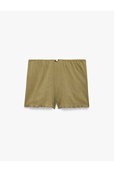 Koton Comfortable Fit Pointelle Fabric Shorts Pajama Bottoms