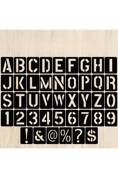 Choice Big Size 42Pcs/Set DIY Craft Alphabet Stencil Reusable Embossing Templ...