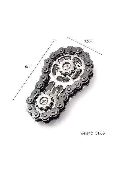 Choice Black Rainbow Fidget Spinner Zinc Alloy Mechanical Bike Chain Gear Spr...