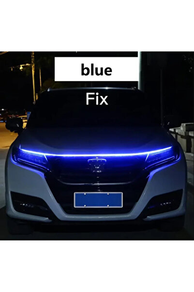 Choice 120cm Blue New LED Car Hood Decorative Light Strip With Start Scan Met...