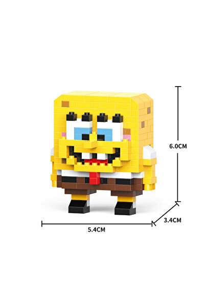 Choice No Box 9 Yellow Sponge Cartoon Square Octopus Crab Mini Building Block...