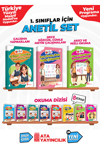 Ata Yayıncılık 1. Sınıf Yeni Anetil Set