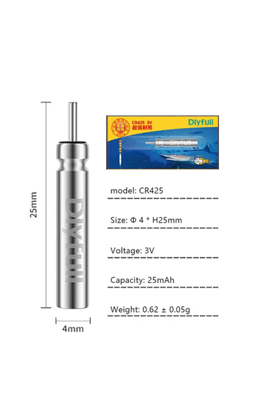 Choice Silvery-A1 5pcs Set Luminous Electric Battery Fishing Floats CR322 CR4...