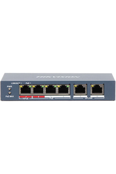 Foxtech DS-3E0106HP-E HIKVISION Διακόπτης PoE 5 Θυρών Layer 2