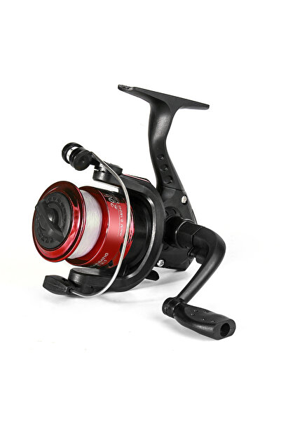 Choice Red Spinning Fishing Reel 5.2:1 Wheel Plastics Including Fishing Line ...