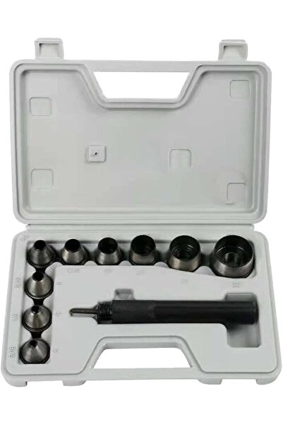 KASTWAVE Hole Punch Set, 9-Piece Hollow Punch Tool Kit for Leather Craft, Rub...