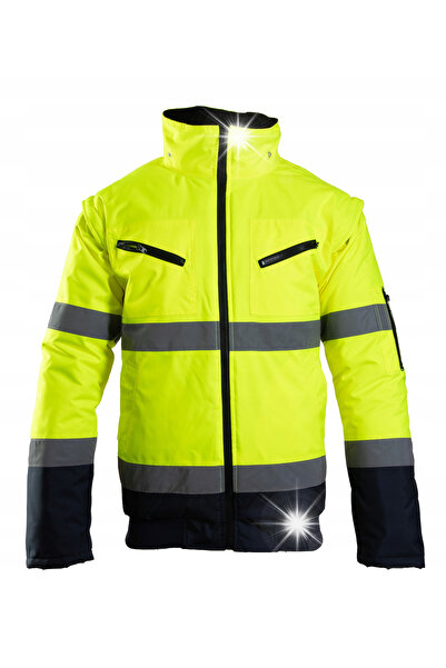 BENEFIT Jachetă de lucru reflectorizantă BOMBER galben XL