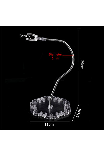 Choice A-Transparent Snake Tube Anime Figure Stand PVC 29cm Toy Bracket Acces...
