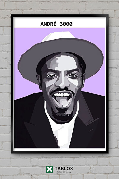 tablomaxtbx Andre 3000 Ράπερ Ράπερ Χιπ Χοπ Μουσικός Σκελετός Μουσικής Διακοσμ...