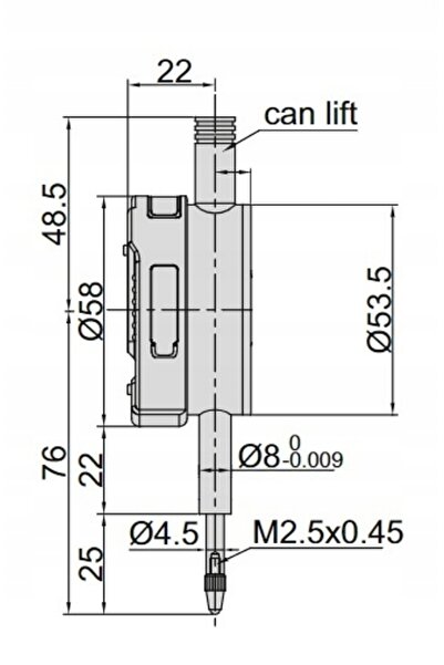 İnsize Indicator digital cu cadran, gamă de măsurare senzor 12.7mm / 0.01mm (...