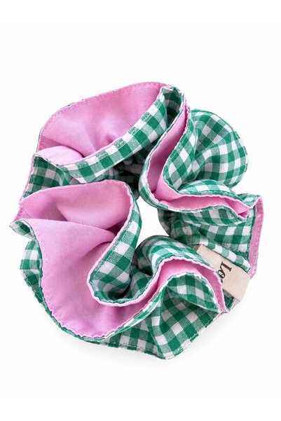 Louen lucie Gingham Patterned Scrunchie Buckle