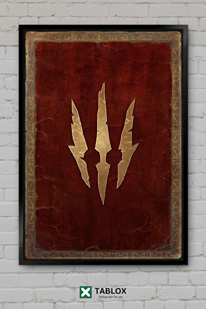 tablomaxtbx Poster cu animale cu gheare, tablou decorativ din MDF cu aspect d...
