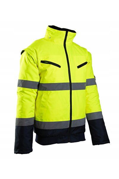BENEFIT Jachetă de lucru reflectorizantă BOMBER galben L