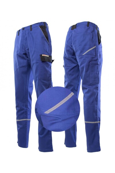 Brixton Pantaloni cu talie înaltă din bumbac NATUR albastru 52