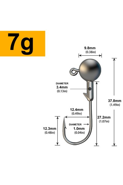 Choice 30pcs 7g MrLurion 30pcs 1g 2g 3g 5g 10g 14g 18g 22g 25g 28g Fishing ji...