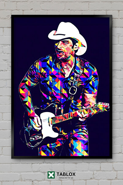 tablomaxtbx Αφίσα του τραγουδιστή Brad Paisley Country Music Singer, Διακοσμη...